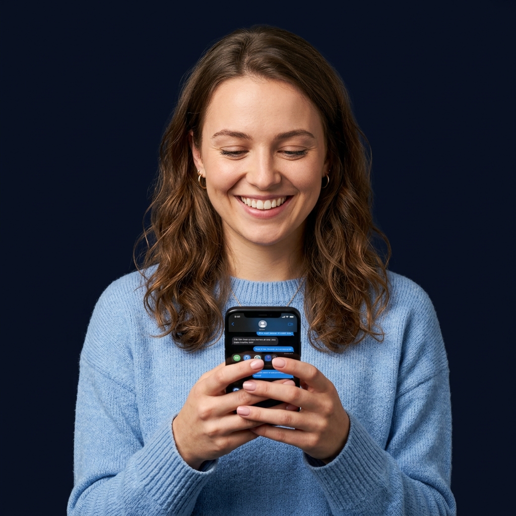 Cliente buscando el servicio ideal con su smartphone